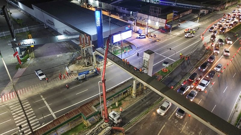 Renato Junior acompanha avanço de obra estratégica na capital